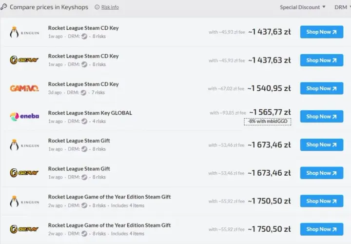 Ile kosztuje Rocket League na Steam - aktualne ceny i promocje w sklepie