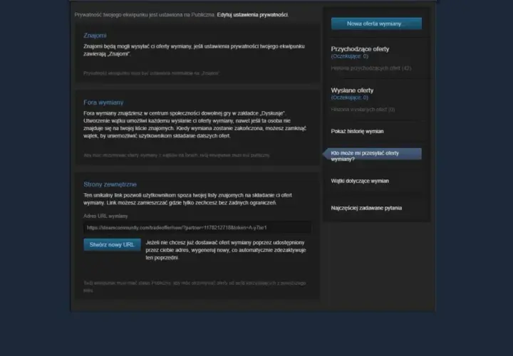 Steam Trade URL - prosta instrukcja znalezienia adresu wymiany w 3 krokach